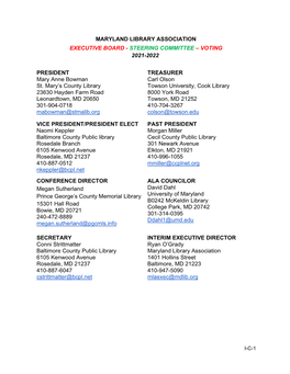 MLA Organizational Structure