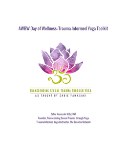 Trauma-Informed Yoga Toolkit