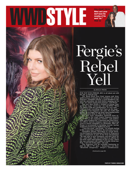 PAGE S3 Fergie’S Rebel Yell by MOLLY PRIOR