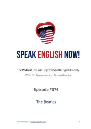 English-Speaking-Practice-The Beatles