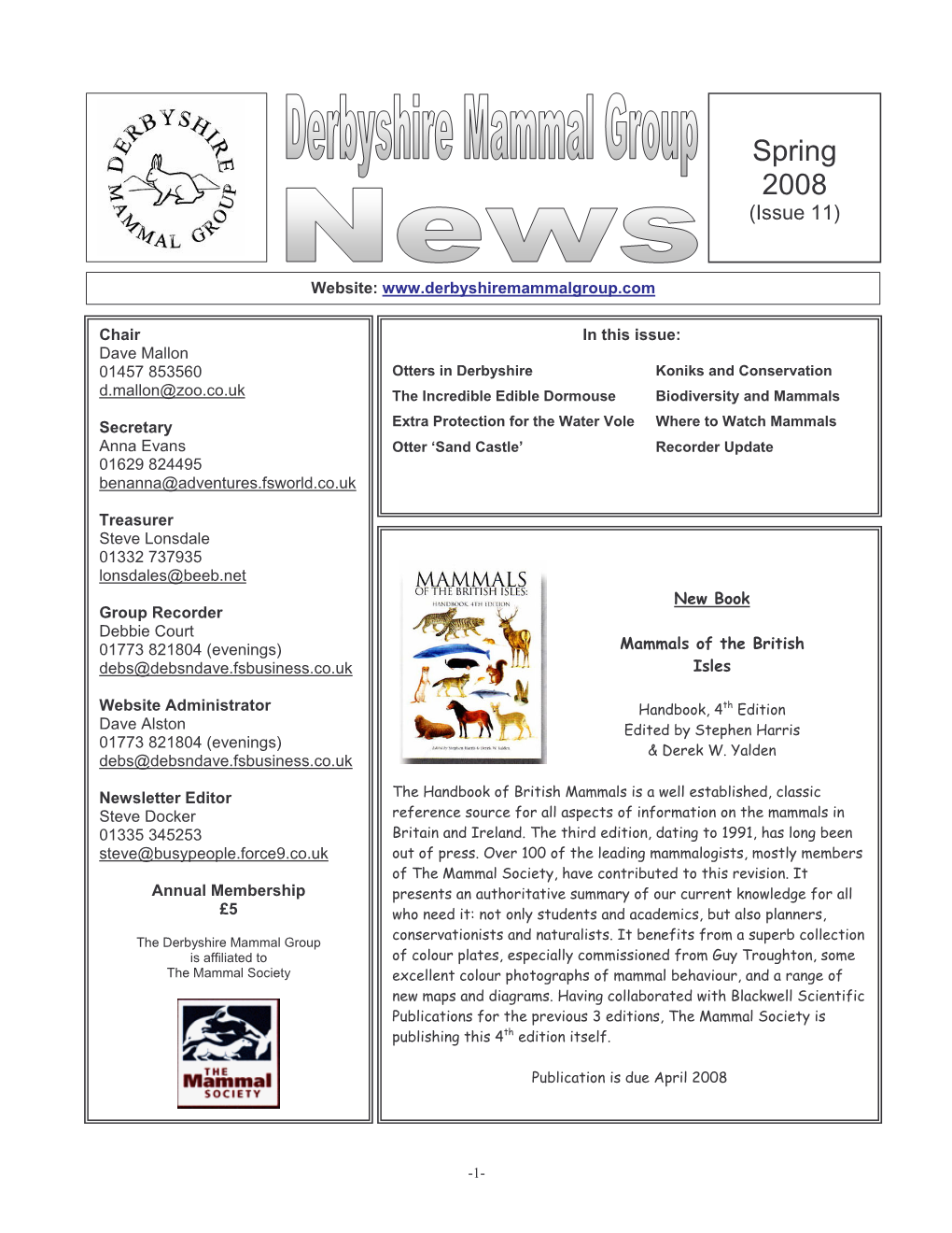 DMG News Spring 2008 Pp1-12