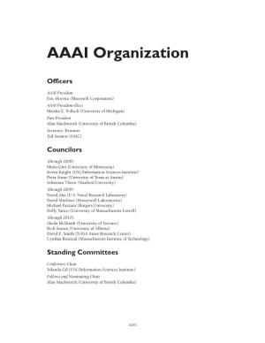 AAAI Organization