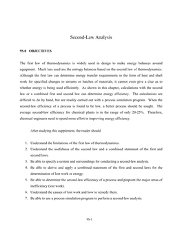 Second-Law Analysis
