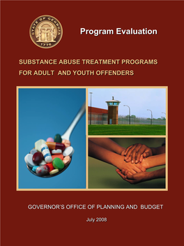 Program Evaluation Substance Abuse Treatment Programs for Adult and Youth Offenders