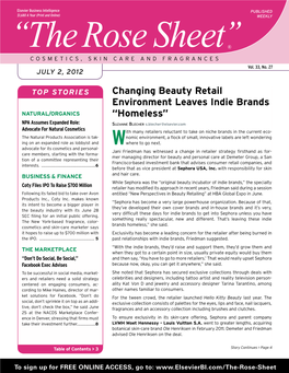 Changing Beauty Retail Environment Leaves Indie Brands NATURAL/ORGANICS “Homeless”