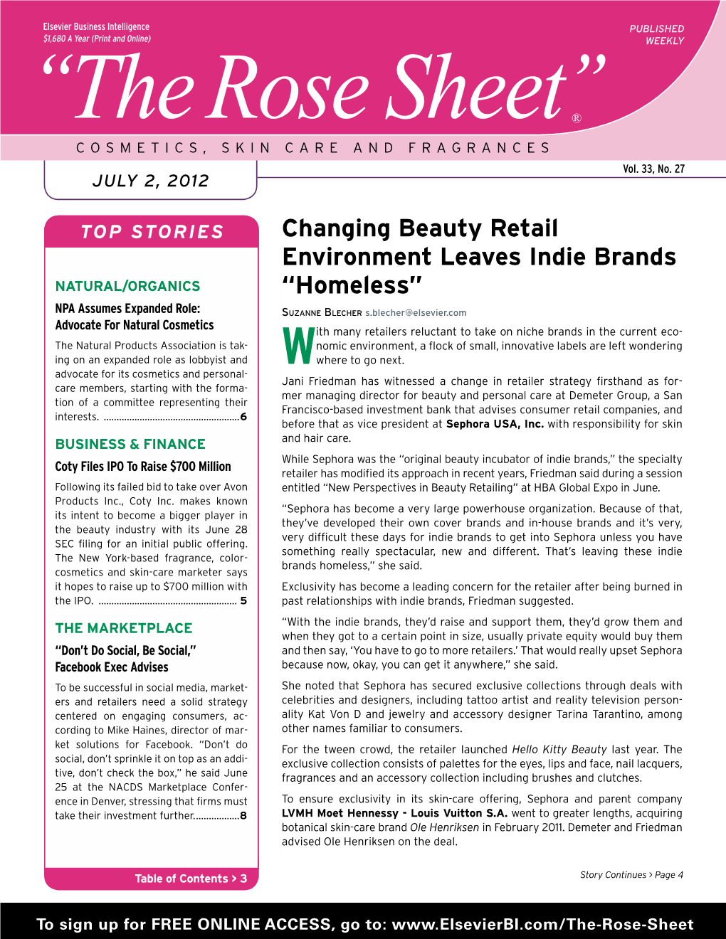 Changing Beauty Retail Environment Leaves Indie Brands NATURAL/ORGANICS “Homeless”