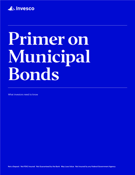 Primer on Municipal Bonds: What Investors Need to Know