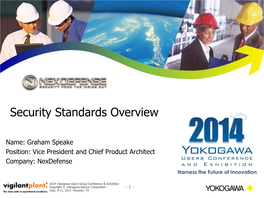 Security Standards Overview