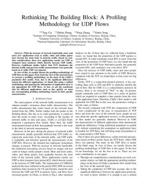 Rethinking the Building Block: a Profiling Methodology for UDP Flows