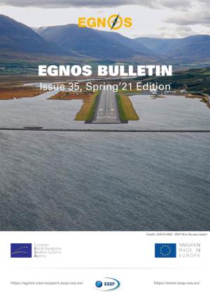 EGNOS BULLETIN Issue 35, Spring’21 Edition