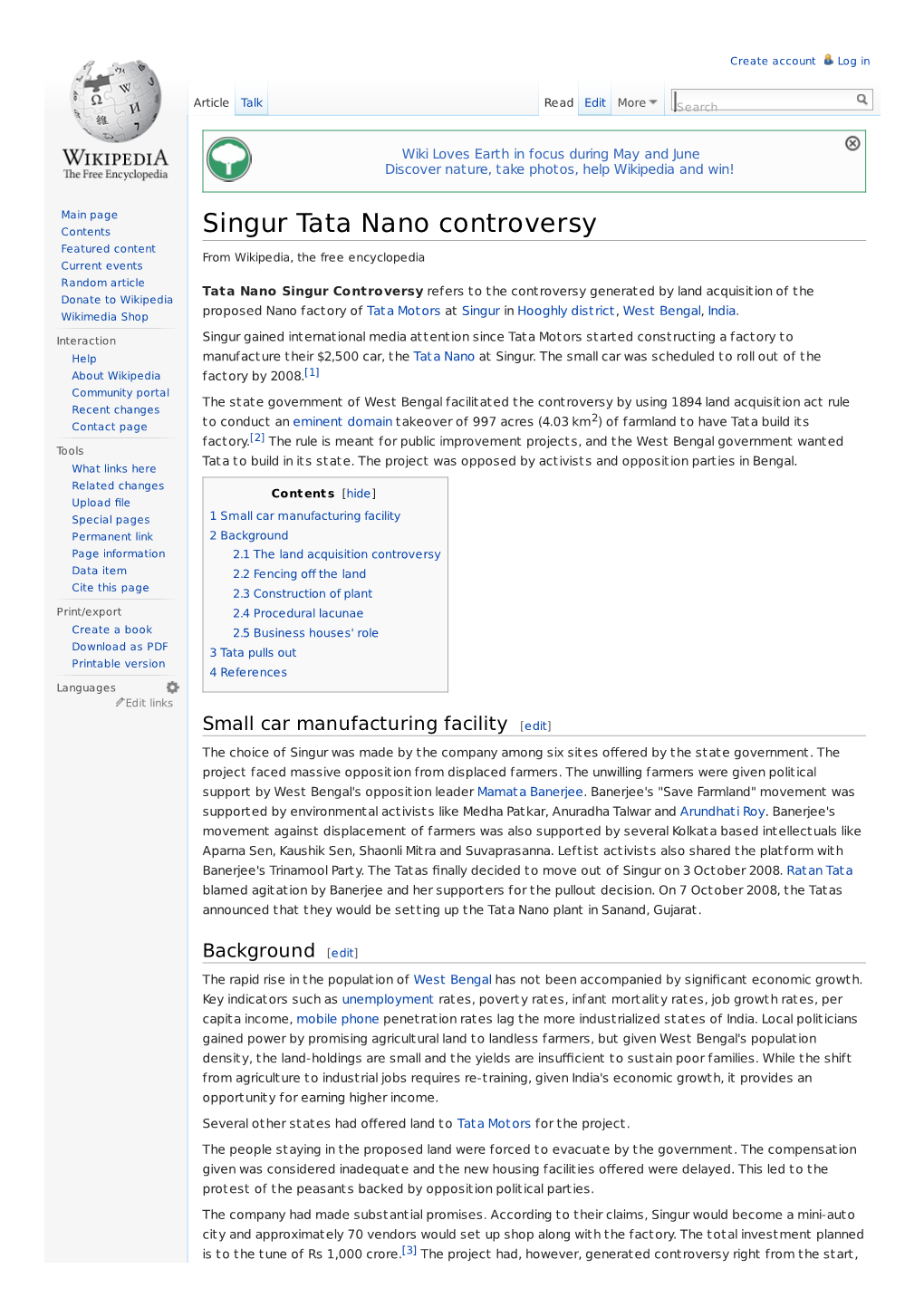 Singur Tata Nano Controversy