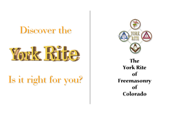 The York Rite Pamphlet