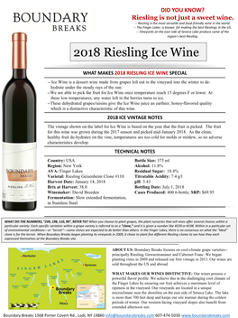 Riesling Ice Wine
