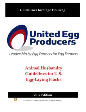 Animal Husbandry Guidelines for U.S. Egg-Laying Flocks