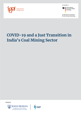COVID-19 and a Just Transition in India's Coal Mining Sector