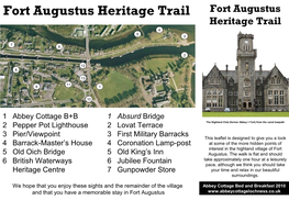 Fort Augustus Heritage Trail Fort Augustus Heritage Trail 4 5 3