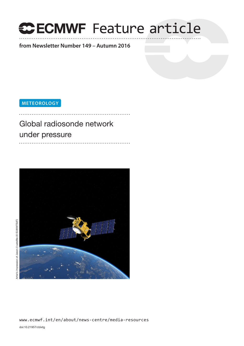 Global Radiosonde Network Under Pressure