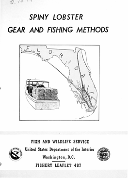 Spiny Lobster Gear and Fishing Methods