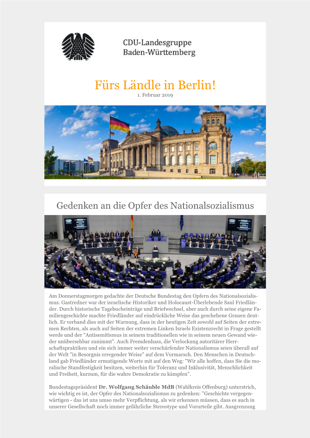 Fürs Ländle in Berlin! 1