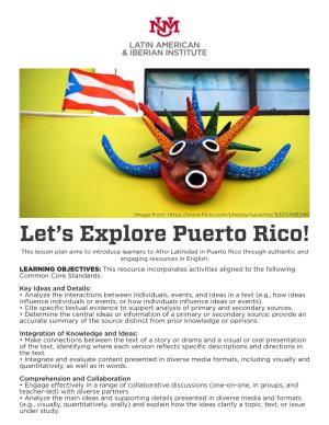 Let's Explore Puerto Rico!
