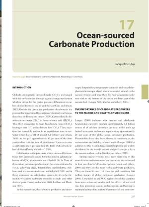 Ocean-Sourced Carbonate Production