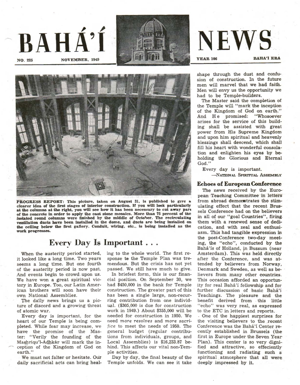 Baha'i News Baha'i Era No