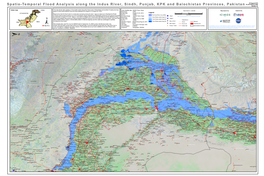 Spatio-Temporal Flood Analysis Along the Indus River, Sindh, Punjab