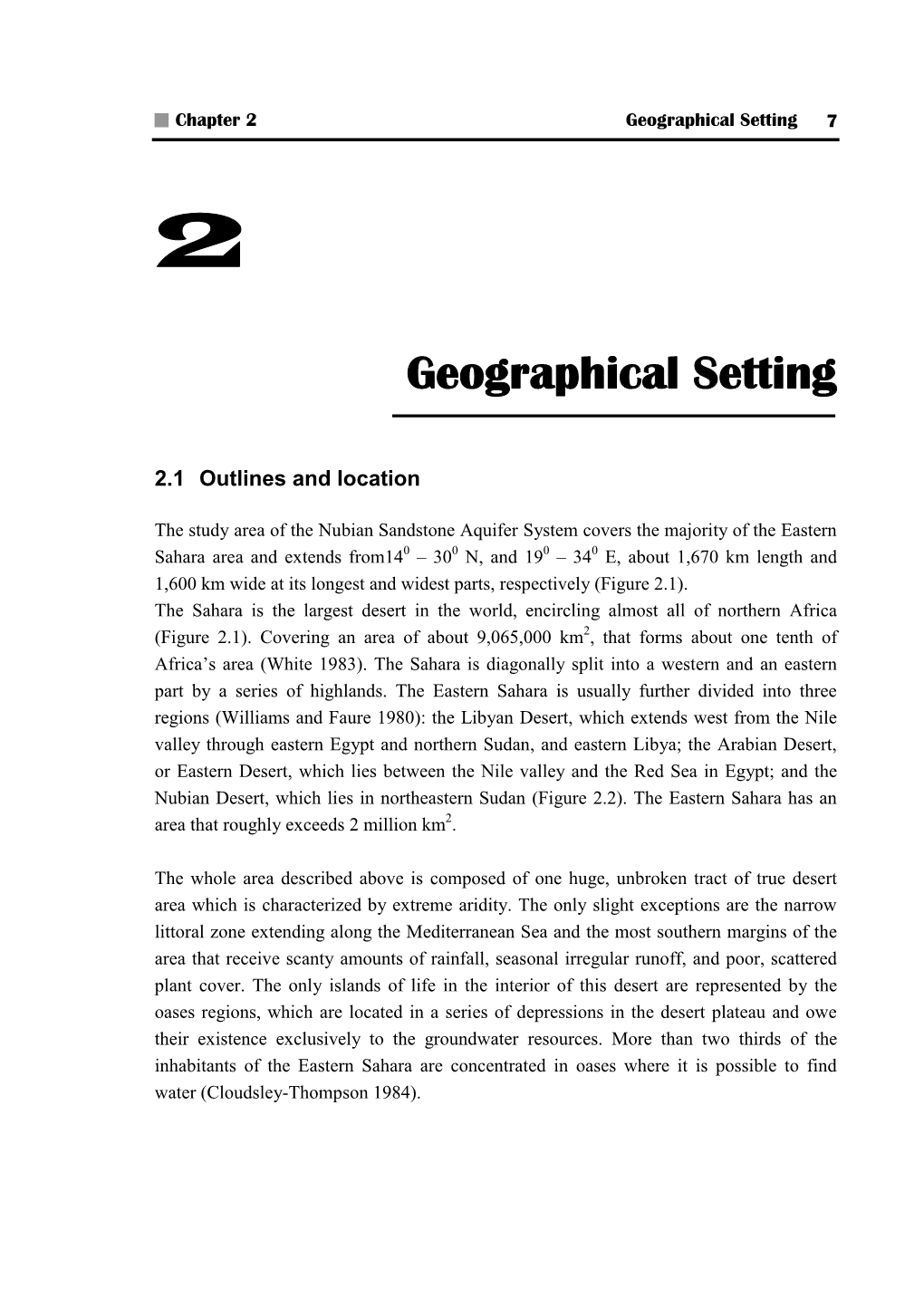 Geographical Setting 7