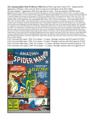 The Amazing Spider-Man #9 (Marvel, 1964) Marvel Silver Age Hero Comic #114