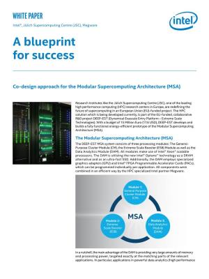 Co-Design Approach for the Modular Supercomputing Architecture (MSA)