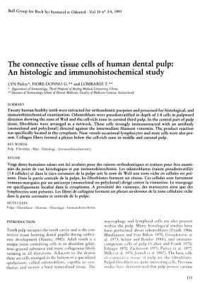An Histologie and Immunohistochemical Study