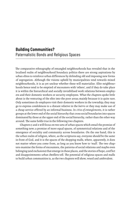 Building Communities? Paternalistic Bonds and Religious Spaces