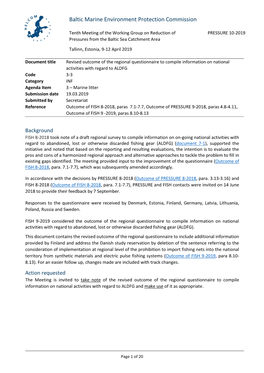 3-3 Revised Outcome of the Regional Questionnaire to Compile