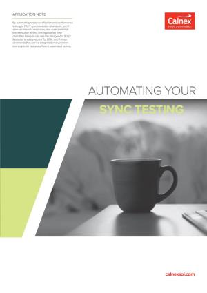 Automating Your Sync Testing