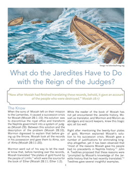 What Do the Jaredites Have to Do with the Reign of the Judges?