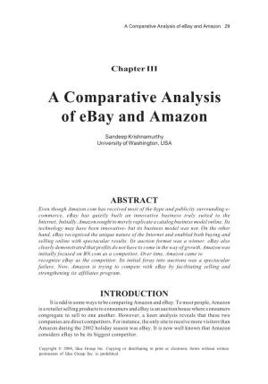 A Comparative Analysis of Ebay and Amazon 29