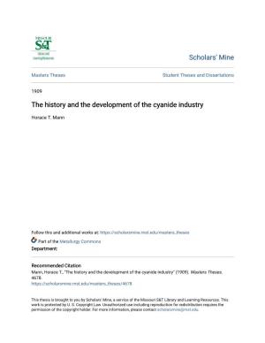 The History and the Development of the Cyanide Industry