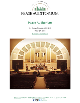 Pease Auditorium