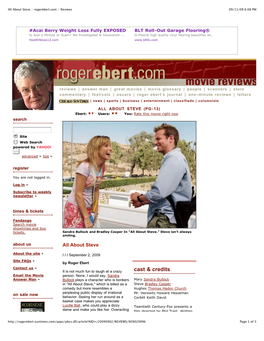 All About Steve __ Rogerebert.Com __ Reviews