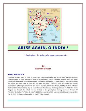 Arise Awake O India Again.Pdf