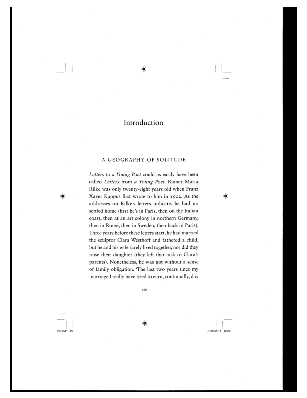 Rilke Page Proofs for Lewis Hyde