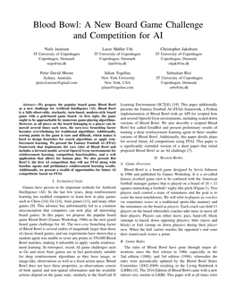 Blood Bowl: a New Board Game Challenge and Competition for AI