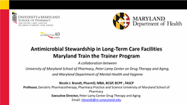 Antimicrobial Stewardship in LTCF