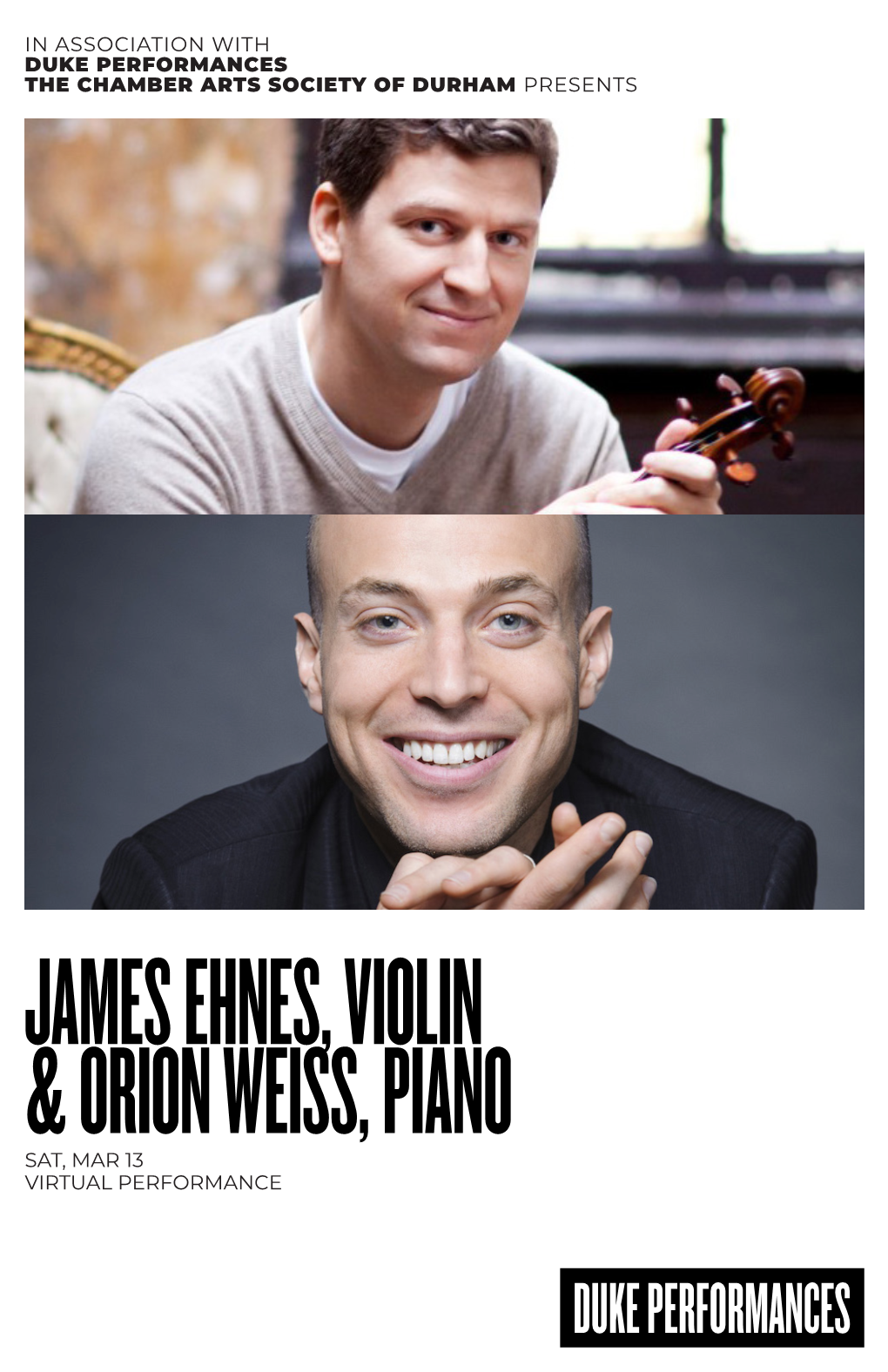 & Orion Weiss, Piano James Ehnes, Violin