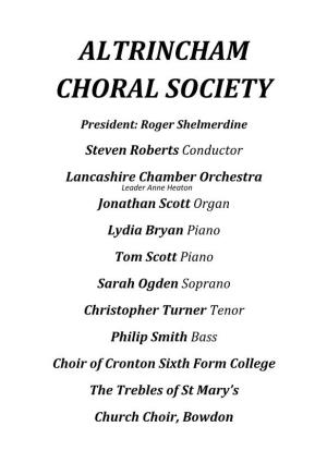 Altrincham Choral Society