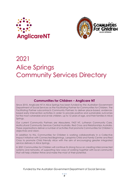 Alice Springs Community Services Directory 2021