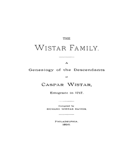 The Wistar Family