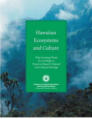 Hawaiian Ecosystems and Culture – Growing Lei Plants