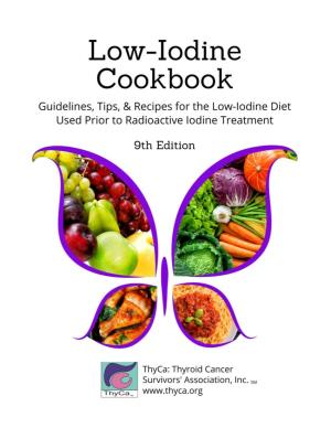 Low-Iodine Cookbook by Thyca: Thyroid Cancer Survivors Association