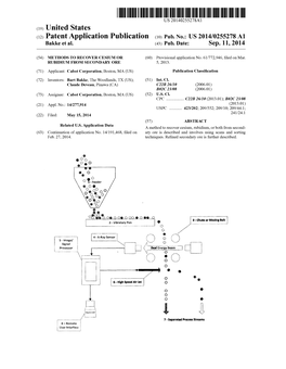(12) Patent Application Publication (10) Pub. No.: US 2014/0255278 A1 Bakke Et Al